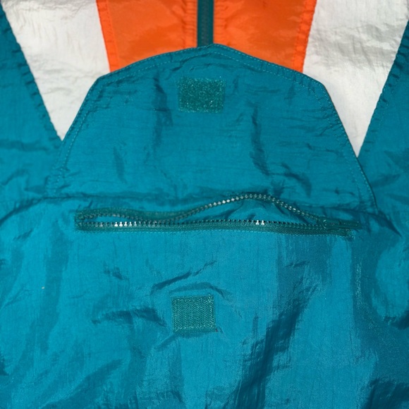 Vintage 90s NFL Pro Line Miami Dolphins Quarter Zip Puffer Parka Jacket  Size L - Picture 16 of 16